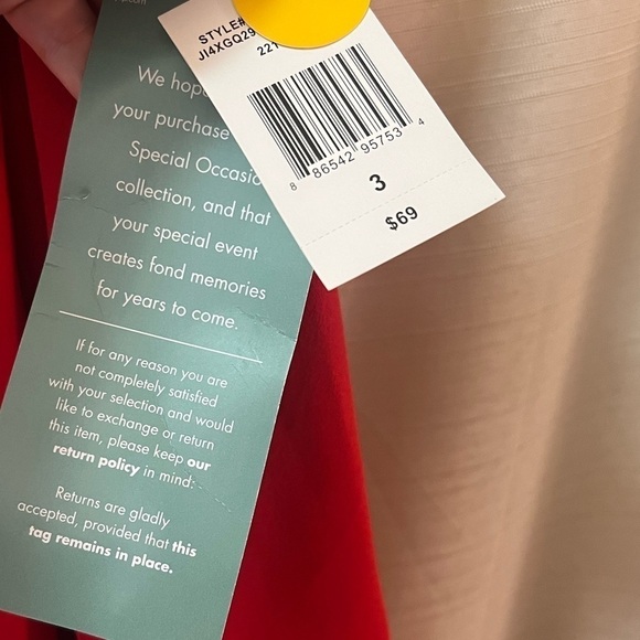 ⚫️ BOGO B Smart red summer girly flowy mini backless dress size 3 - Picture 2 of 6